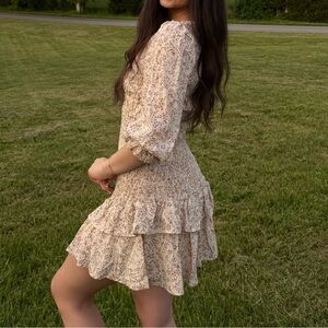 Floral Cream Dress
